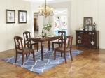 Rubber Wood Home dining room furniture Long and round dining table with 4/6