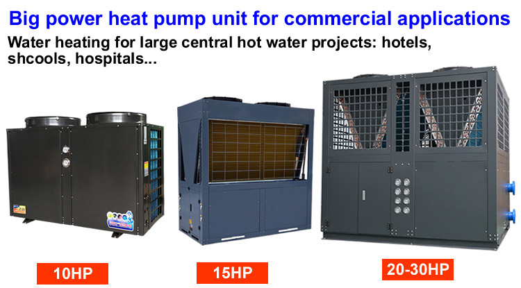 35 - 100 KW Capacity Commercial Air Source Heat Pump , Large Heat Pump