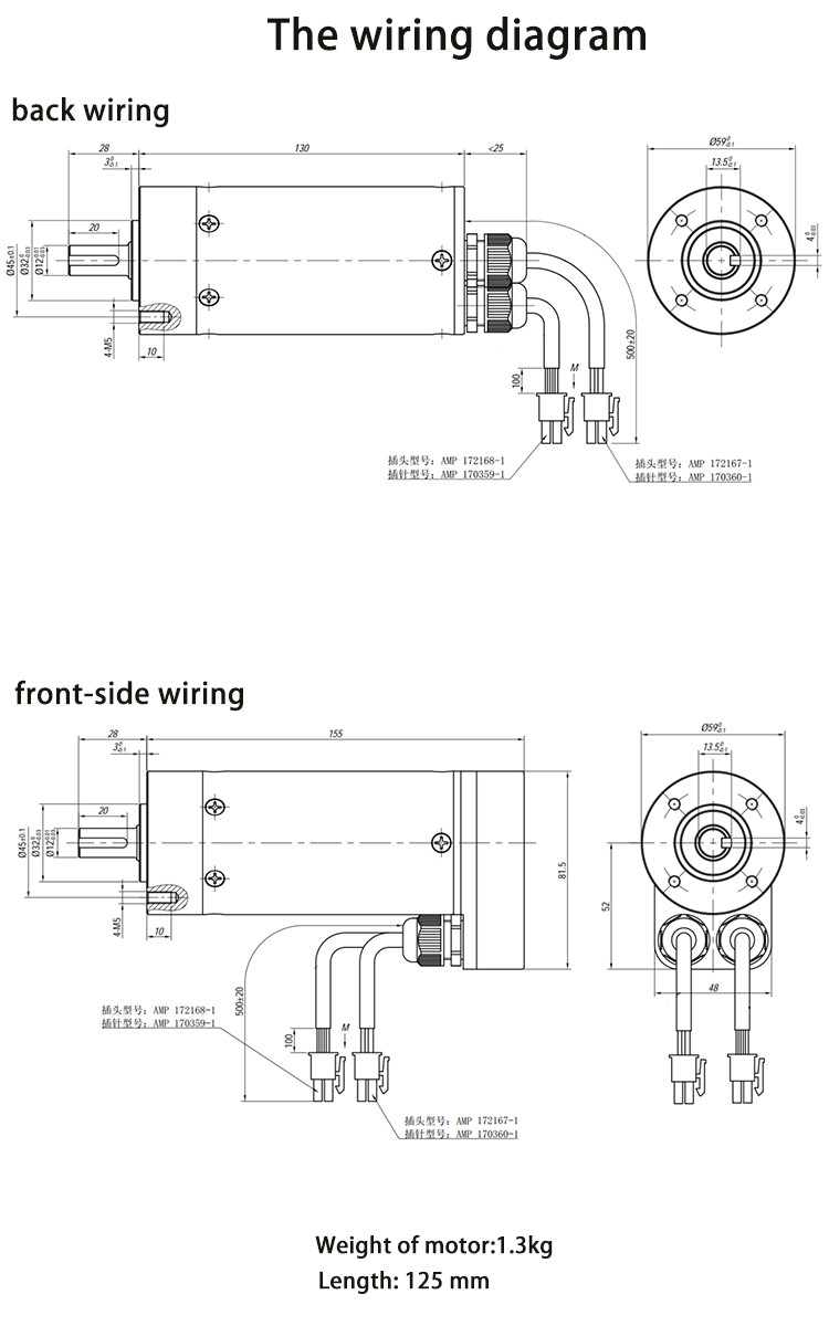 24V DC Servo Motor 100W 2400 Line Encoder Output Torque 9.4nm For Swing Barrier Gate