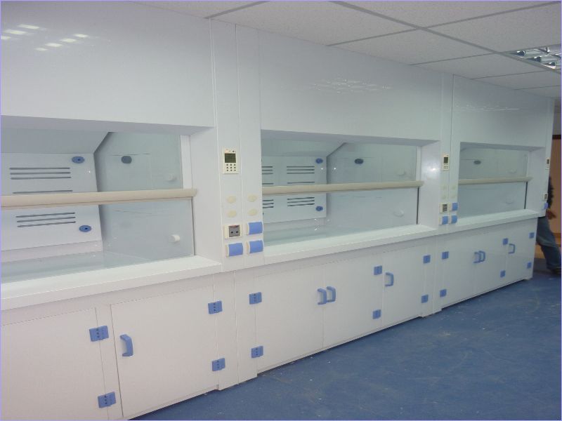 Cold Rolled Steel Laboratory Fume Hood , Large Solid Benchtop Fume Hood