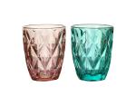 380ml Solid Purple Crystal Highball Glasses CE Approved For Drinking