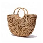 Handmade Vintage Tote Bag Natural Bali Straw Beach Bag For Women