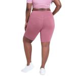 Flatlock Stitching Womens High Waisted Cycling Shorts