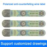 Fluorescent Printing Wine Label Stickers Adhesive Security Tax Mark