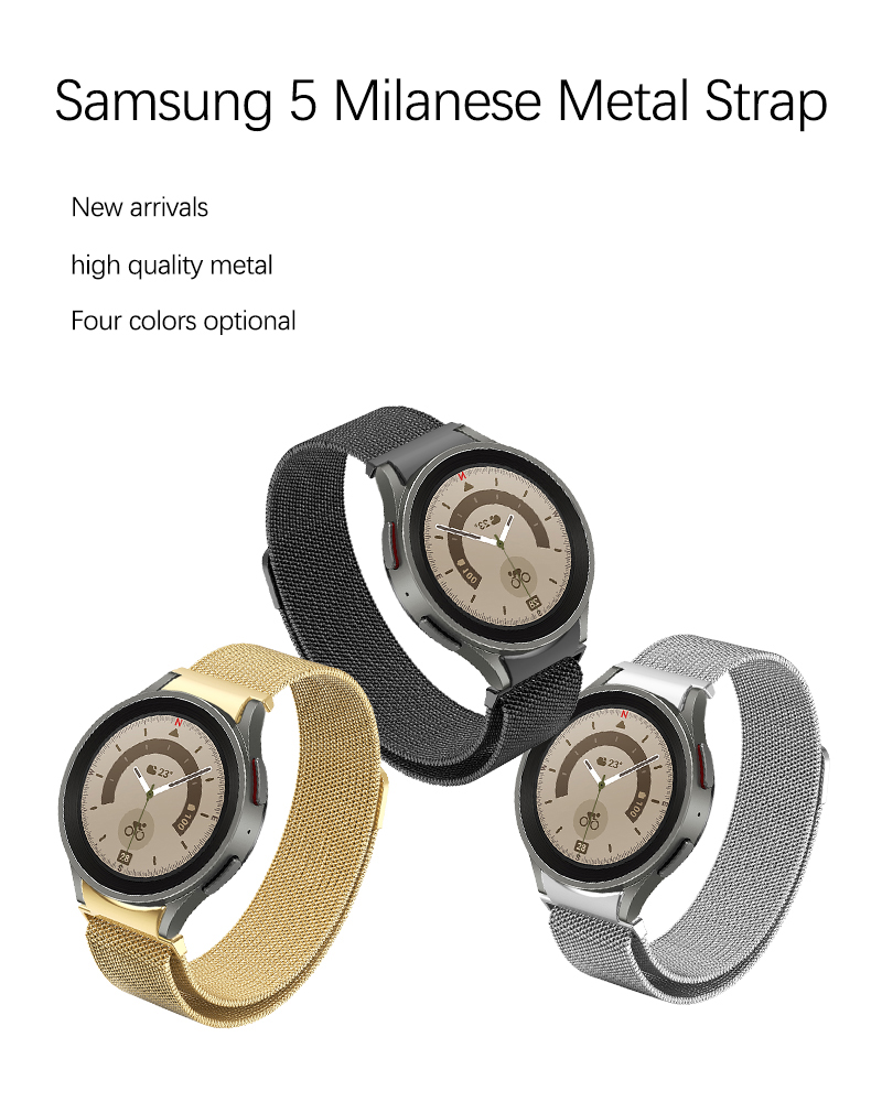Milanese Mesh Loop Stainless Steel Watch Bands for SamSung GaLaxy Watch 5 OEM ODM