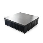 Rustproof Black Anodized Aluminum Heat Sink , Anti Baking Aluminum Extrusion