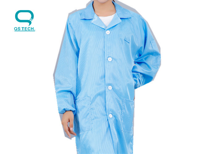 High Efficiency Anti Static Work Cloth For Electronics Industry