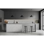 3200x1600mm White Carrara Quartz Countertops 88-93% Quartz Slab