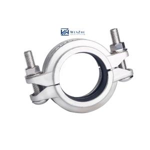 China Forged Stainless Steel 304 316 316L High Pressure Grooved Tube Joint Clamp 1&quot;-4&quot; DN25-DN100 wholesale