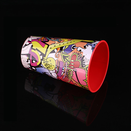 3D Lenticular Plastic Juice Cups 360Ml , Imprintable Plastic Cups 12oz