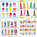 LDPE 2mils Disposable Baby Placemats Educational For Kids