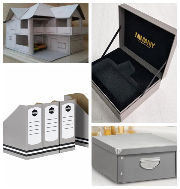 grey cardboard application