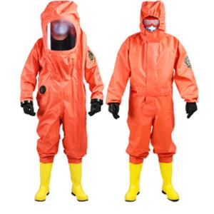 China Disposable PVC XL Hazmat Chemical Refusal Suit Conjoined wholesale
