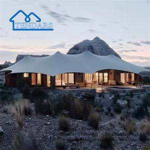 China Luxury Water Proof Prefabricated Glamping Safari Canvas Tent for outdoor events wholesale