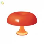 Classic Danish Mushroom Lamp polycarbonate White/orangeBedroom 320mm Bedside