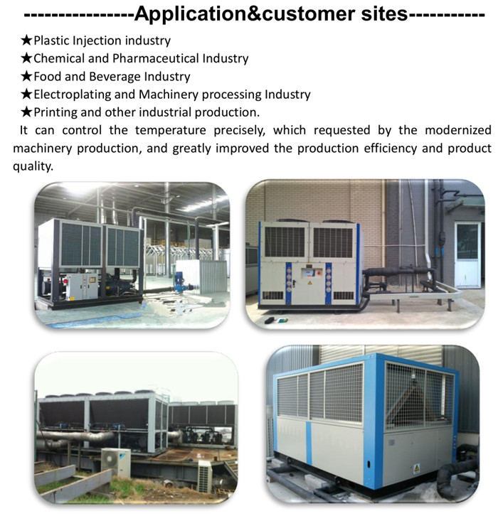 2015 Hot Sale 60Ton Air Cooled Plastic Water Chiller 15 Days Delivery