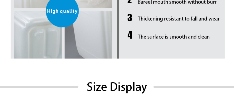 Caliber 47mm White Square HDPE Plastic Water Tank 20 Ltr 450g