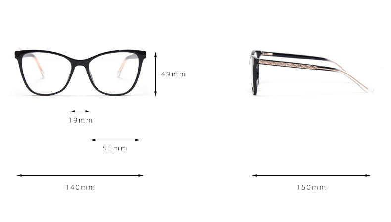 Spectacles Frame Round Eyeglasses Optical Frames Unisex Adult