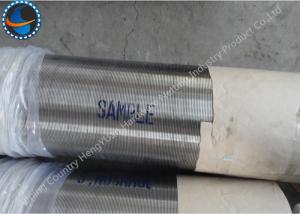 China Stainless Steel STC Threaded Wire Wrap Screen Pipe For Water Well And Oil Well wholesale