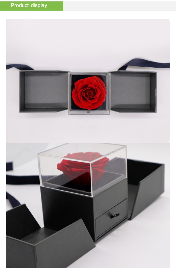 Durable Sturdy Preserved Rose Gift Box With Excellent Decorative Appearance