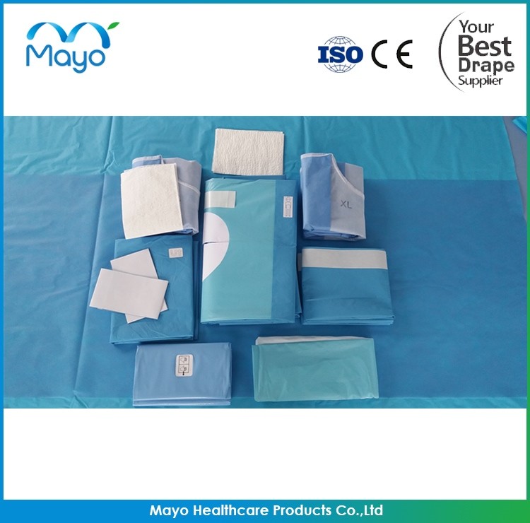 Nonwoven Hip U Drape Disposable Surgical Hip Pack For Neuro Operation