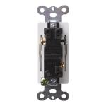 Single Pole Decora Rocker Switch Wall Mounted Standard Grouding 120V