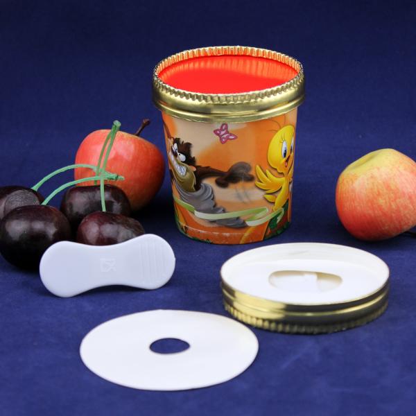 PE Coated Ice Cream Paper Cup With Lid Plastic Spoon Double Wall Packaging