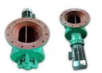 Round Inlet Outlet Impeller Feeder , Rotary Feeder Valve 300mm Diameter