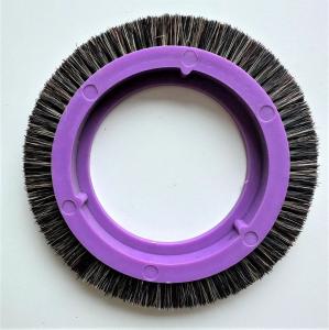 China Bruckner Brand Stenter Machin Parts Brush Wheel Purple Body Bristle Brush Pig Hair Small Type wholesale
