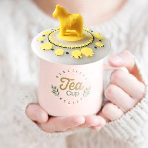 China Customized Silicone Cup Cover Customized Cartoon Cup Cover Soft Rubber 3D Doll Cup Cover on sale