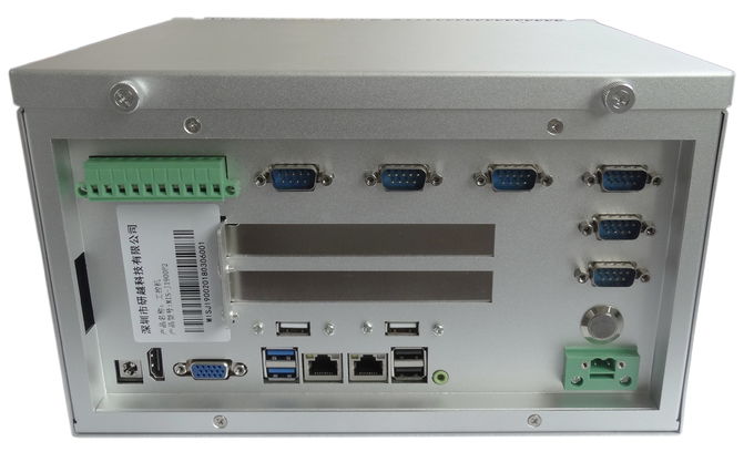 MIS-J1900P Fanless Box PC J1900 CPU 2 PCIE Extension Dual network 6 Series 6 USB 1