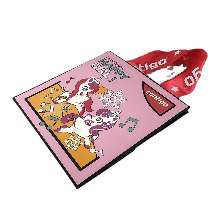 Custom Pattern Type Eco-friendly Card Paper Carrier Gift Packaging Paper Shopping Bag