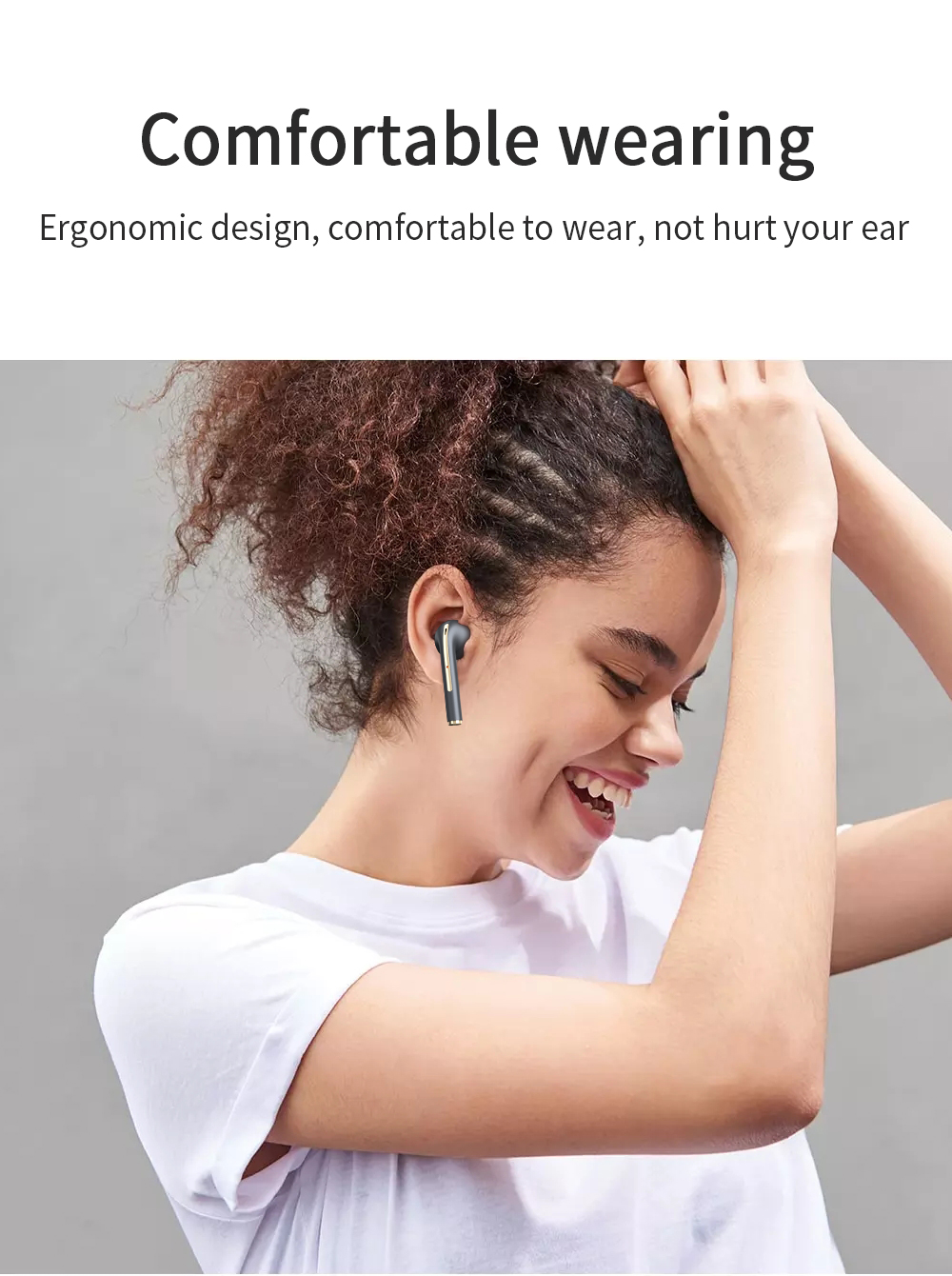 J18 ANC HiFi Wireless Sound Stereo True Wireless Headset Earbuds J18 Handsfree Earphones