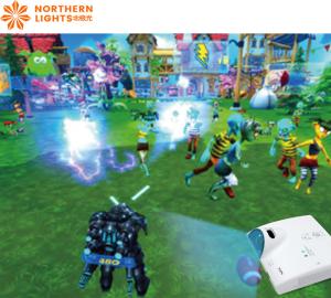 Mech Warrior Interactive Projection Game Wall Projector For Naughty Castle