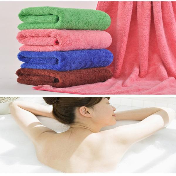 70cm*140cm(28"*55") Microfiber Plush Thicken Soft Quick-Drying Bath Towels Micro-Plush