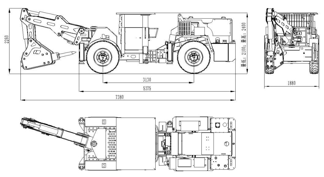 Underground Mining Rock Breaker Rock Hummer Rock Smasher