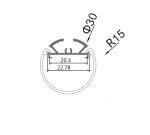 Round Pendant Light Aluminum Led Profile For Office Lighting