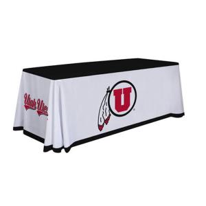 China Smooth Trade Show Tablecloth Wrinkle Free Eye Catching Innovative Design wholesale