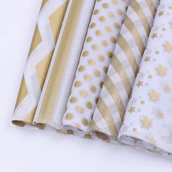 Custom Tissue Paper Gift Wrapping Paper With Company Logo Garment Packaging