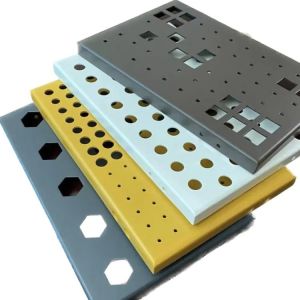 High Strength Punched Aluminum Sheets Weather Resistant ISO9001 approved