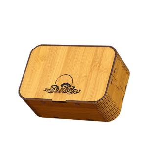 China Mildewproof Embossing Wooden Tea Bag Box Holder Multipurpose wholesale