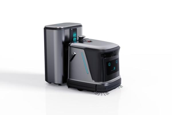 Quality Commercial Robot Floor Cleaner With Base Station Discharge Water for sale