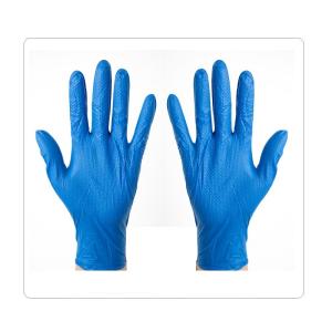 China Gardening Blue Nitrile Disposable Work Gloves With High Flexibility wholesale