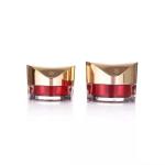Acrylic Rhombus Shap Plastic Cosmetic Jars Packaging 30g 50g