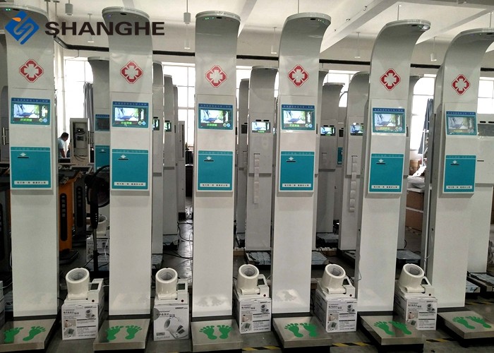Ultrasonic Testing 210cm 500kg Electronic Height And Weight Machine