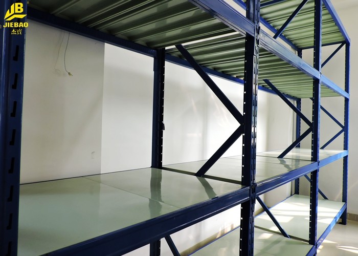 2.5M Long Garage Storage Racks 500KG/Layer White Assembly Columns Steel Materials