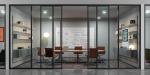 Aluminium Frosted Glass Office Partition Board Etched Glass Office Partition