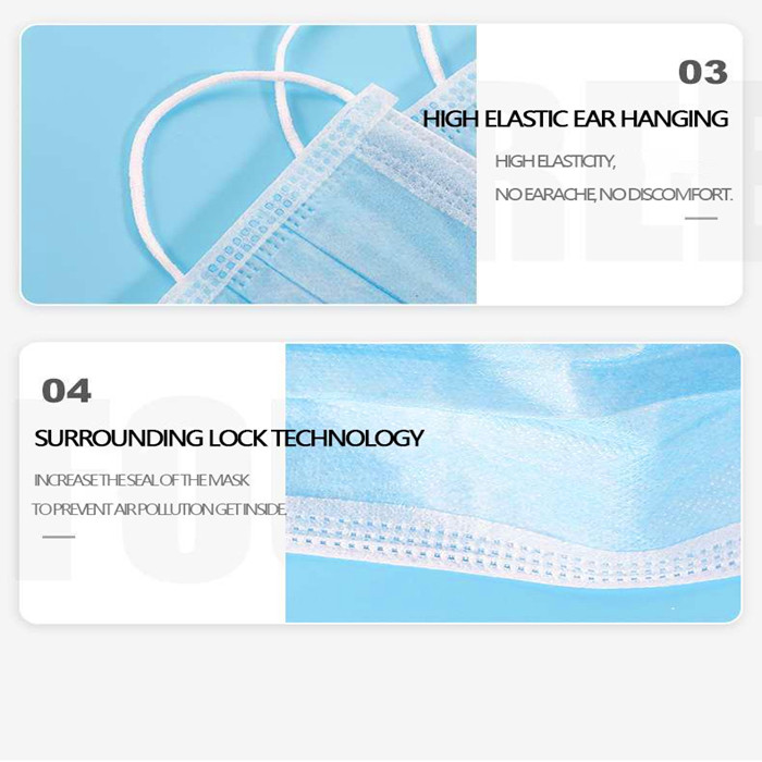 Dustproof Disposable Breathing Mask / 3 Ply Disposable Face Mask Without Valve