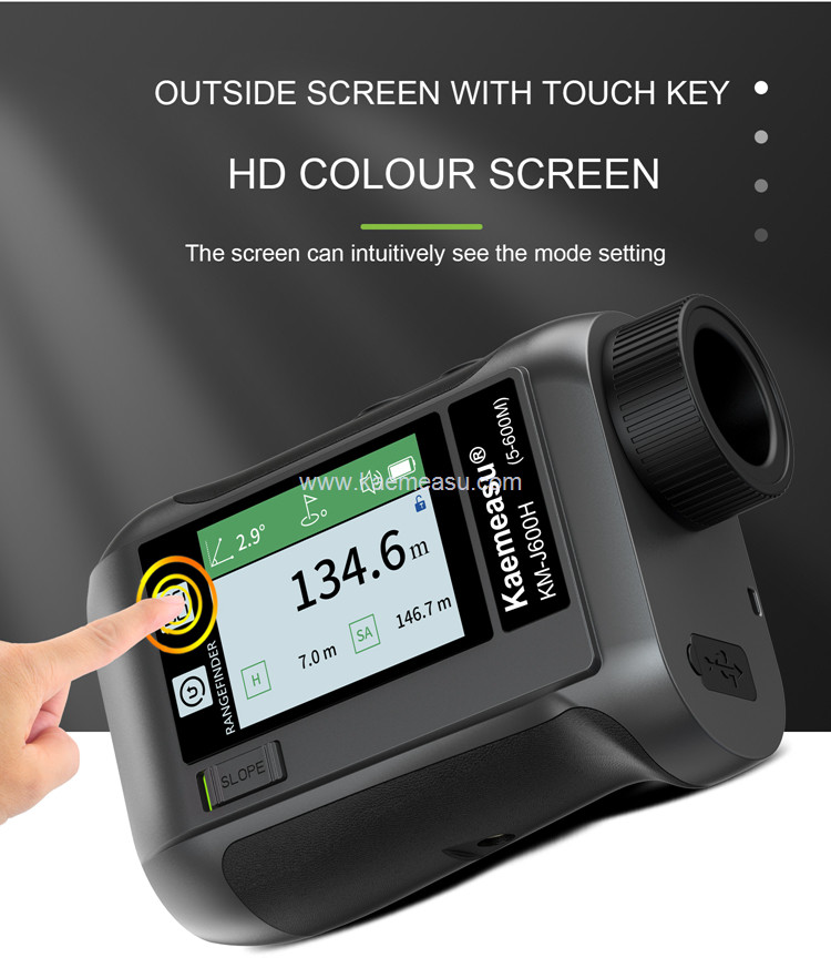 kaemeasu Multifunctional Laser Rangefinder Data Broadcast Golf Range Finder Telescope J800