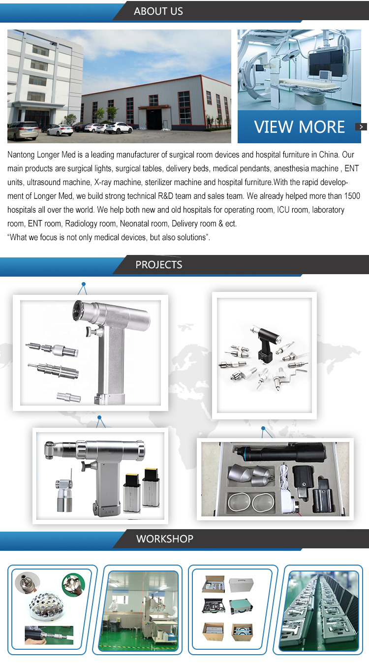 Medical Orthopedic Device Multifunctional Host Drill Saw Set With Optional Attachment Battery Operated Hand Tool